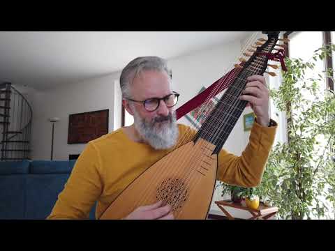 Bach J.S. Prelude from Cello Suite BWV 1007 transcription for Baroque Lute by Alberto Crugnola