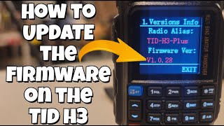 Upgrading your TID H3 firmware | How to