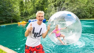 TRAPPED MY SISTER INSIDE A GIANT BUBBLE BALL!!