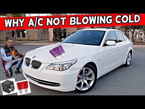 WHY AC AIR CONDITIONER DOES NOT BLOW COLD BMW E60 E61 525i 528i 530i 535i 540i 550i 520i 523i 520d 5