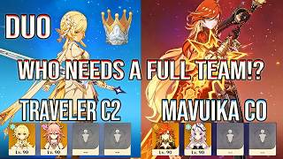 🔥 ONLY DUO! Traveler & Mavuika DESTROY Spiral Abyss 12 | Genshin Impact