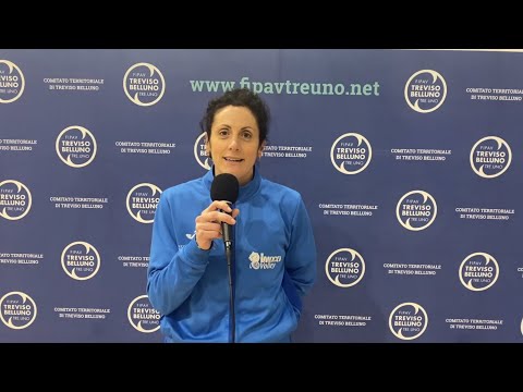 L'ALLENATRICE DEL VALENTINO RICCI IMOCO SPERANDIO DOPO LA VITTORIA IN FINALE U16F