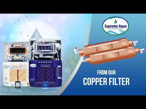 Supreme ro water purifier copper prolife, for home, 15 l