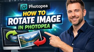 How to ROTATE IMAGE in Photopea (Step by Step)