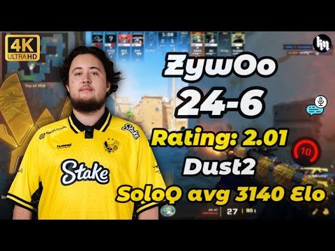 ZywOo (24-6) SoloQ + VOICE COMMS (Dust2) |  | Nov 24, 2025 #cs2 #zywoo