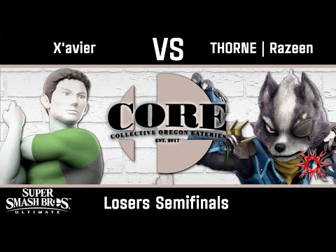 X'avier (Wii Fit) vs THORNE | Razeen (Wolf) - Ultimate Losers Semifinals - Smash @ CORE #29