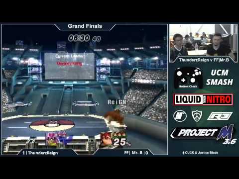 ThunderzReign (Donkey Kong) vs. Mr. B (Gannon, Falcon) Grand Finals - Button Check - Project M