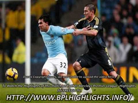 Manchester City vs Chelsea 2-1 05/12/2009 Goals and Highlights HD