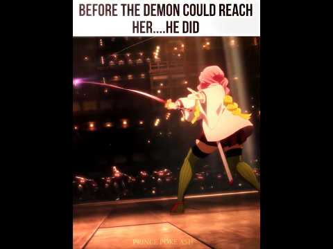 He Protects His Love 💚🩷️ #demonslayer #kny #fypシ゚viral #mitsuri #obanai #edit #trending #fyp #anime