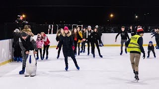 Walentynkowe lododisco w Ostrowi Mazowieckiej (zdjęcia, wideo)