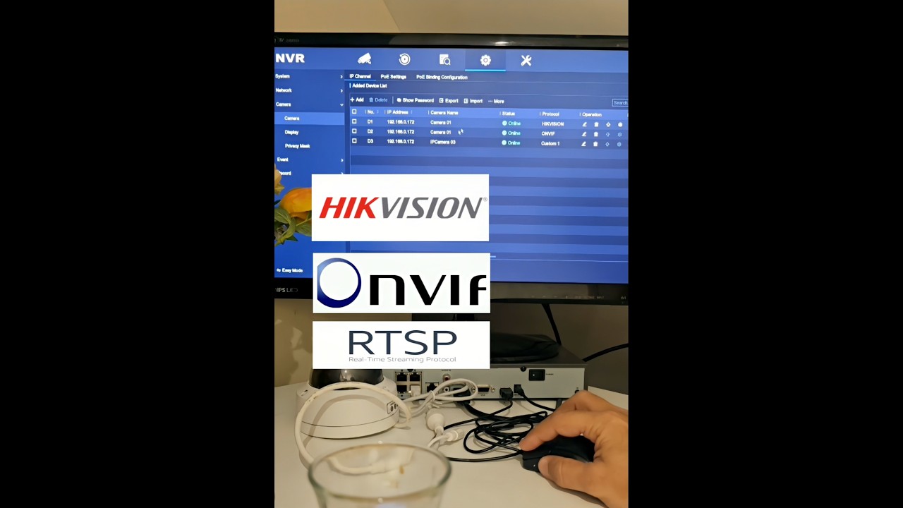 Ip camera private protocol ONVIF RTSP NVR connection #Security #Surveillance #HomeSecurity #IPCamera