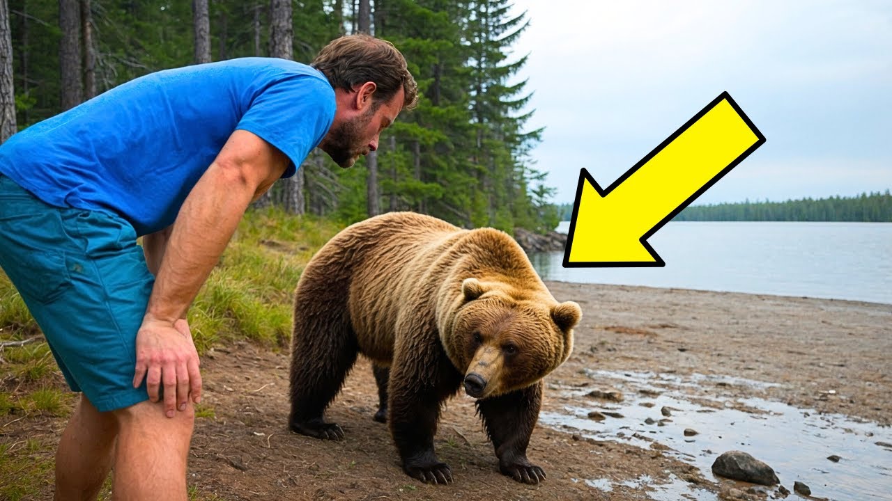 Um urso chorando implora por ajuda a um homem. Ele fica em choque quando descobre o porquê!