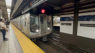 IND Subway: R160A Alstom ride on the (F) Train
