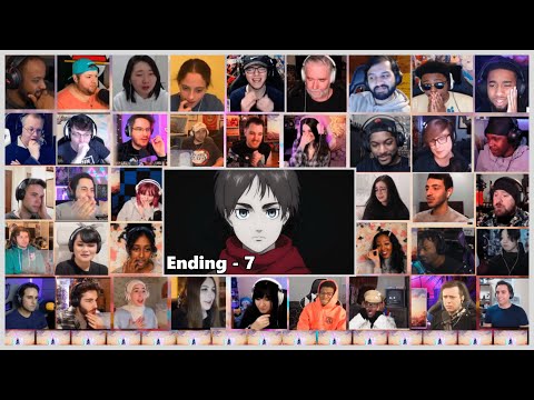 Attack on Titan Ending 7 The Final Season Part 2 | Reaction Mashup 進撃の巨人ED7