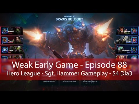 Heroes of the Storm: Weak Early Game and Strong Late Game (Sgt. Hammer Gameplay)