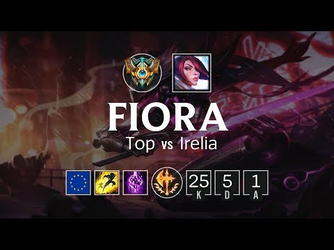 Fiora Top vs Irelia - EUW Challenger Patch 8.11