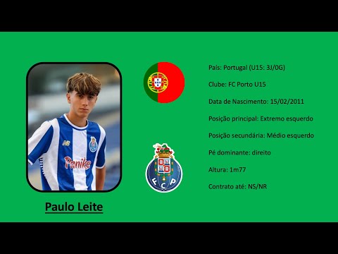 Paulo Leite | 2011 (FC Porto) all actions vs Ireland U15
