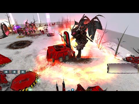 Chinese Mega Mod 2021: Blood Angels vs Khorne Daemonkin vs Tyranids - WH 40K: Dawn Of War: Soulstorm