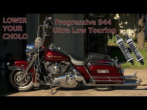 PROGRESSIVE 944 ULTRA-LOW SHOCKS | Cholo Road King | 4k