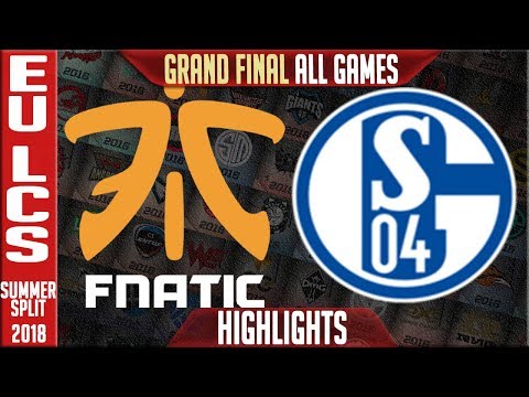 FNC vs S04 Highlights ALL GAMES | EU LCS Playoffs Grand Final Summer 2018 | Fnatic vs FC Schalke 04