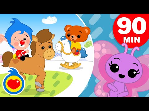 Arre Caballito, Mariposita, Bingo 🐴🐶 Y Muchas Canciones Para Divertirse! | Plim Plim