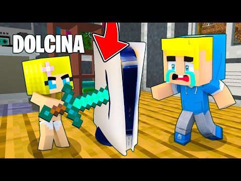 DOLCINA ROMPE LA PS5 A SBRISERINO!! - Famiglia Di Minecraft