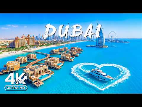 Dubai 4K Aerial 🇦🇪 🏝️ Futuristic Skyline, Palm Jumeirah, Luxury Coastlines & Luxury Desert Paradise