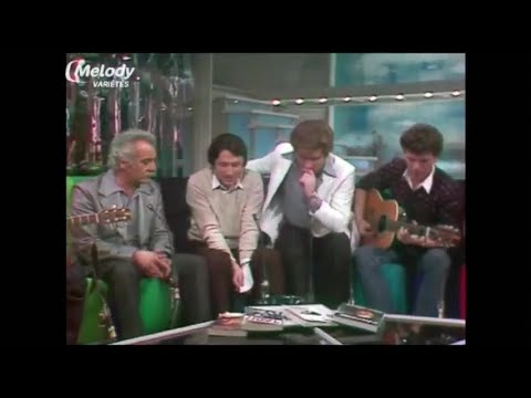 Georges Brassens et les p'tits jeunes de la chanson en décembre 1979