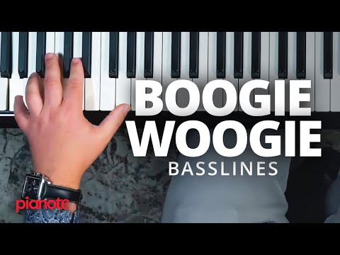 How To Play A Boogie Woogie Bassline (Piano Lesson)