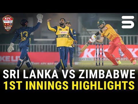1st Innings Highlights | Sri Lanka vs Zimbabwe | Match 05 | Tri Nation Series | PCB | M3W1U