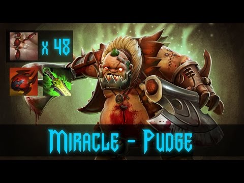 Miracle - mid lane Pudge destroys Shadow Fiend - Dota 2 Kings