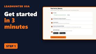 Get Started with LeadHunter USA CRM: Sign Up and Set Up in 3 Minutes