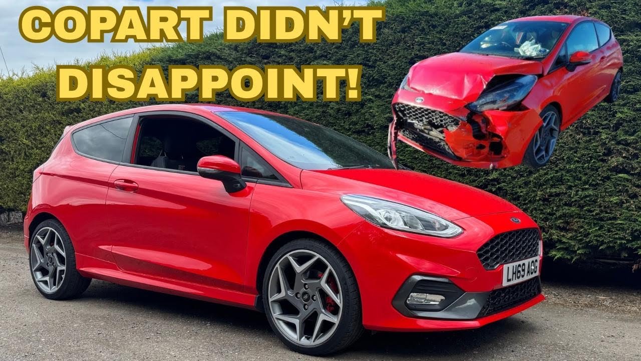WRECKED RACE RED COPART FIESTA ST FULLY REPAIRED
