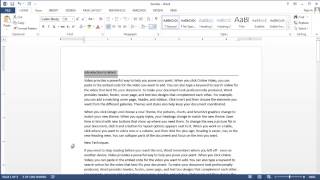 How to Make a Solid Line in a Microsoft Word Document : MS Word: Beyond the Basics