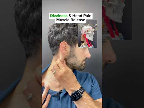 Release this muscle to relieve dizziness & head pain! #dizziness #dizzy #neckpain #scm