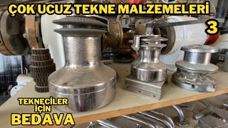 İKİNCİ EL TEKNE MALZEMELERİ 3 PAHALI TEKNE MALZEMELERİ ALMADAN ARAYIN. #yelkenli