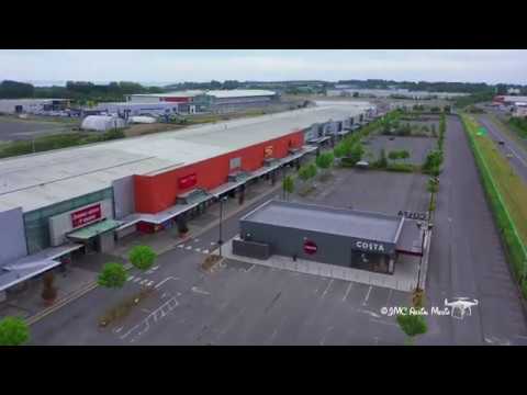 Dundalk & Blackrock Ireland 4k Drone Aerial View
