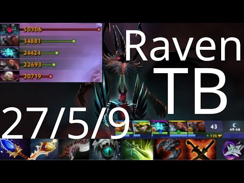 Raven Terrorblade vs Ursa, Storm Spirit, Axe - sup: Sven, all to TB - dota2