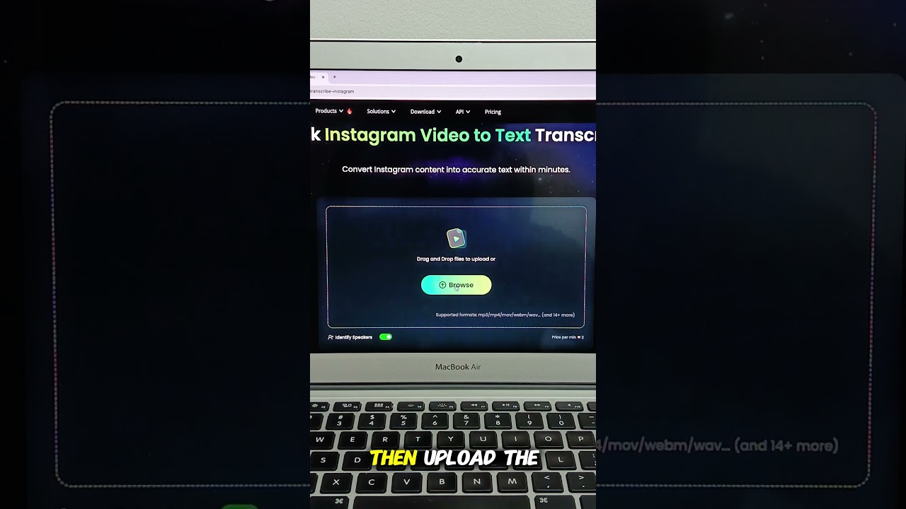 Transcribe Instagram Video