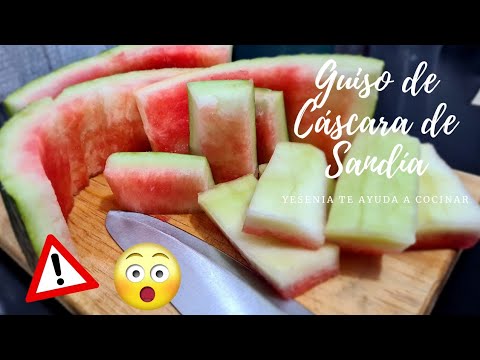 ‼️NO TIRES LA CÁSCARA DE LA SANDIA🍉:  Haz un RICO guiso 😱 #Quéhagodecomerhoy