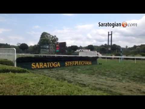 Take Her to the top surges past The Grey Express down stretch to win Mrs. Ogden Phipps steeplechase
