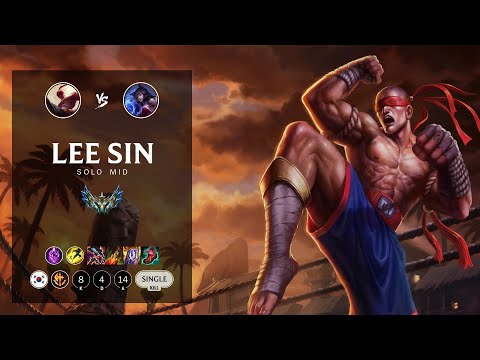 Lee Sin Mid vs Ahri - KR Challenger Patch 12.11