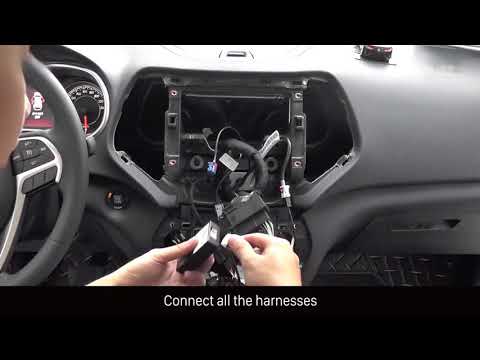 How to remove and upgrade your factory radio to 10.4 inch 1024*768 Car Radio for 2016 Jeep Cherokee