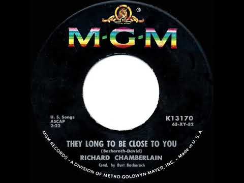 1st RECORDING OF: Close To You - Richard Chamberlain (1963)
