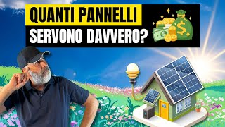 ⚡Quanti Pannelli Solari Servono? Calcolo e Progetto Completo Impianto Fotovoltai
