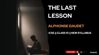 The Last Lesson || ICSE New Syllabus || Treasure Chest || Excel Learning