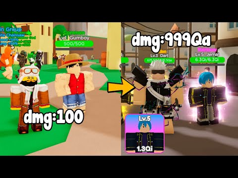 Went From Noob To Pro In Strongest Anime Squad Simulator Roblox!