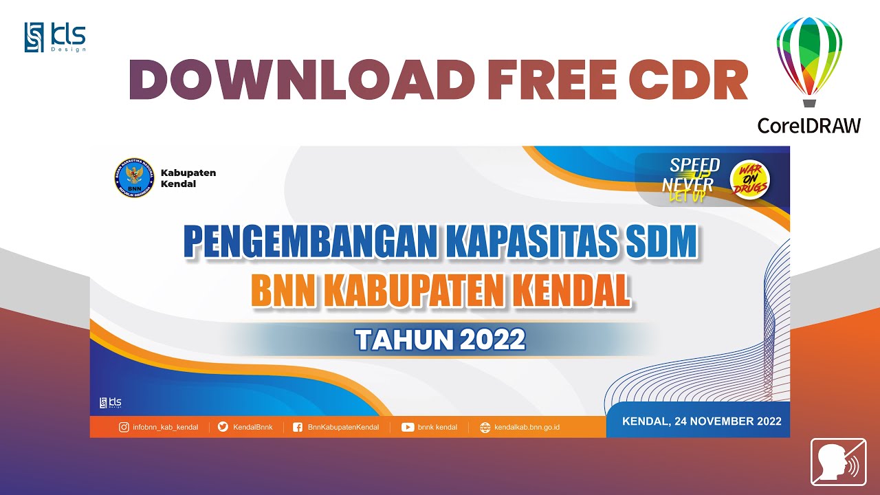 Free CDR - Desain Banner Pengembangan Kapasitas SDM BNN | KLS Design