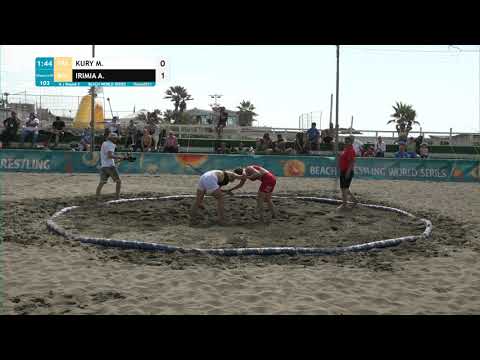 Round 3 Women's BW - 70 kg: M. KURY (FRA) v. A. IRIMIA (ROU)