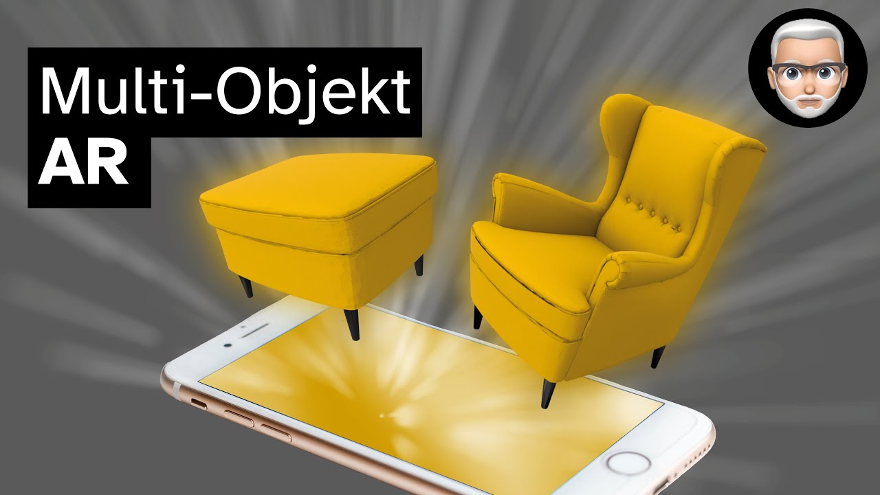 Augmented Reality via Apple USDZ — Multi-Objekt-AR